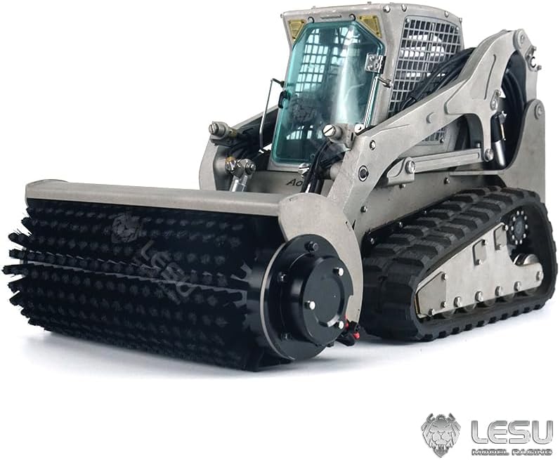 TOUCAN RC HOBBY Sweeper Brush Cleaner for 1/14 LESU RC Hydraulic Skid Steer Loader Model Aoue LT5 LT5H WA100 A0021 B0008 A0008 Model