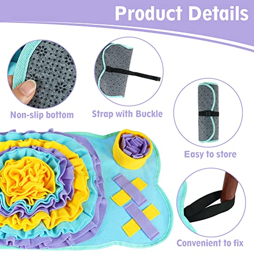 Vivifying Snuffle Mat for Dogs, 28.5 x 13 inches Dog Snuffle Mat Encourages Foraging Skills and Slow Eating, Interactive Feeding Game for Boredom and Mental Stimulation - Image 4
