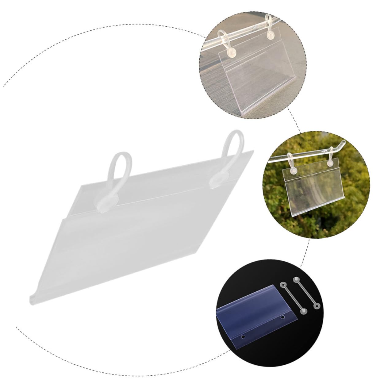 Porta Etichette Prezzo in Plastica Trasparente 40 Pezzi per Negozio