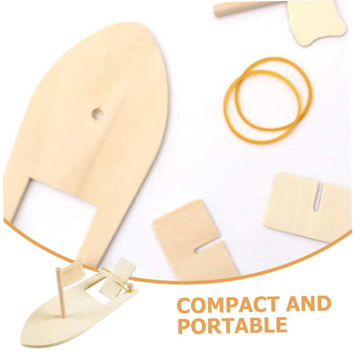 KONTONTY 5 Sätze Teiliges Diy Holz Segelboot Modell Für Blanko Bastelset Zum Bemalen Dekoration Und Kreatives Mit Holzmaterialien 5 Stück * 5