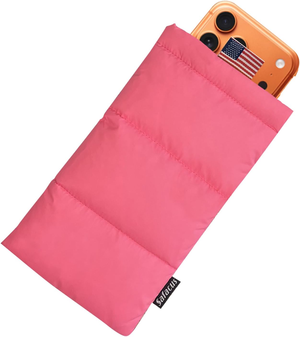 Thermal Phone Case Prevent OVERHEATING in The Sun, Cellphone Pouch for Camping Prevents Freezing, Extends Battery Life, Outdoor Warm Cover Bags for iPhone,Samsung Galaxy (Pink)