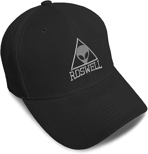 Gorra de béisbol personalizada Alien Roswell Silver Embroidery Dad Sombreros para hombres y mujeres