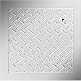 【PLACA DE ACERO RESISTENTE】- La tapa de registro empotrada está hecha de acero de alta calidad con una placa y un marco sellados. La superficie con recubrimiento en polvo es rígida, duradera, resistente a la oxidación y anticorrosión.