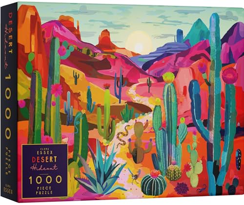 Rompecabezas Elena Essex de 1000 piezas para adultos: Desert Hideout | Rompecabezas de cactus y parques nacionales | Tamaño 20x28 pulgadas