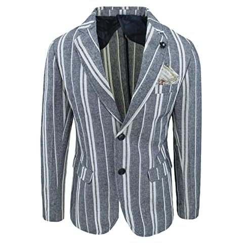 Evoga Chaqueta de hombre de lino Sartorial Blazer elegante Cover