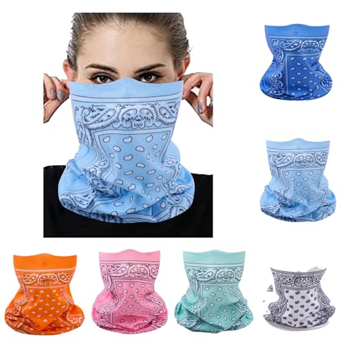 Image of Face Mask Multi Bandana Neck Gaiter Seamless Magic Headband Outdoor Face Scarf for Dust Wind and UV Resistance