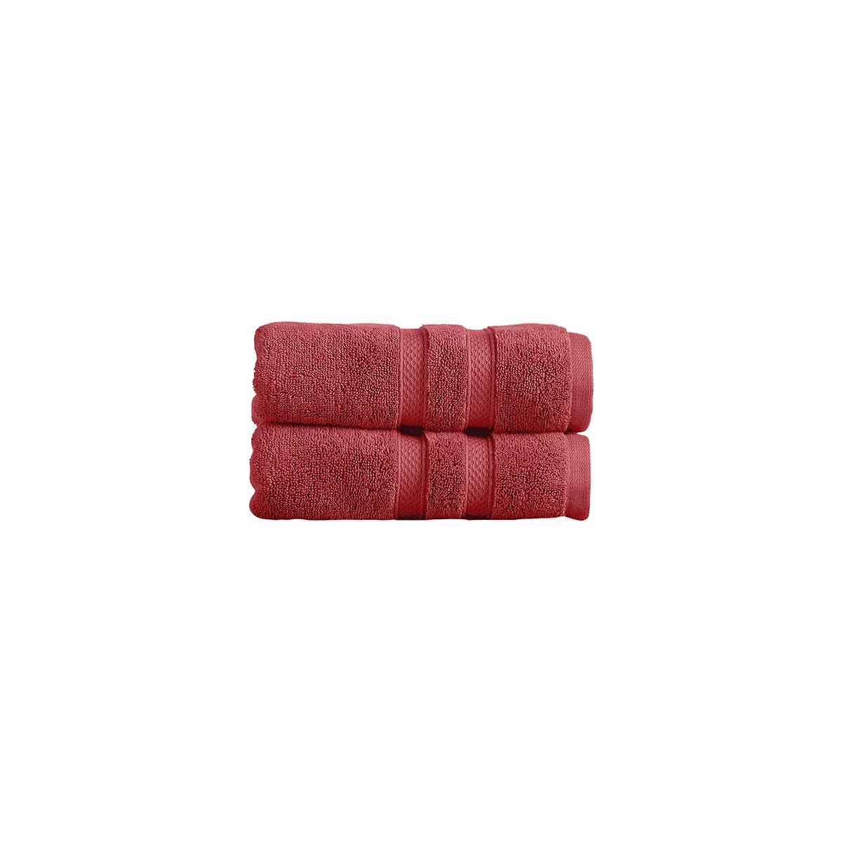 Christy Chroma Bath Towels | Set of 2 | Highly Absorbent Heavyweight 675GSM | Bold and Bright | Soft Velvety Smooth Bathroom Shower Towels | 100% Cotton | Sustainably Made | White — view 80