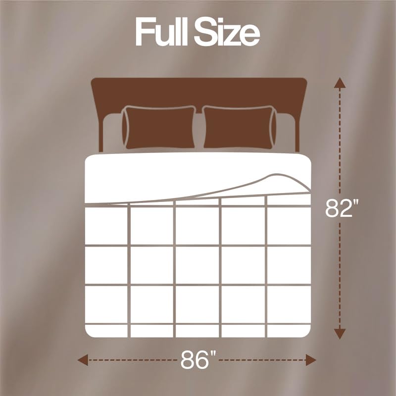 Image of Utopia Bedding Full Comforter Duvet Insert, Quilted White Comforter with Corner Tabs, Box Stitched Down Alternative Comforters Full Size 82 x 86 inches