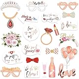 Bien hecho y fácil de montar, Simplemente coloque los accesorios para el fotomatón de bricolaje en los palos de bambú, y el kit de accesorios para el fotomatón de bodas perfecto estará completo. Rose es romántico y elegante, haciendo que usted y sus amigos sean el foco de la audiencia.