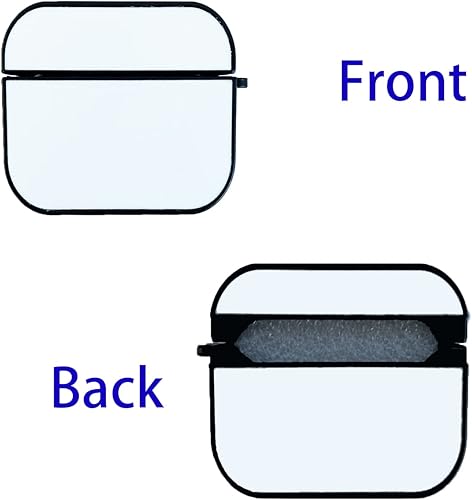 Miniatura 3 de 5 fundas de plástico duro de sublimación compatibles con AirPods 1 y AirPods 2, estuche en blanco para regalo, cajas de impresión personalizadas con