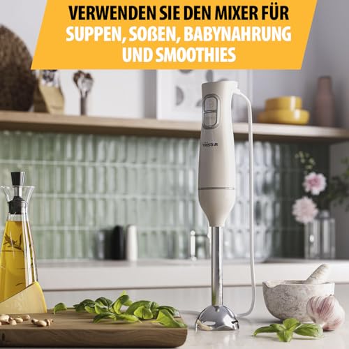 Tristar Stabmixer, 2 Geschwindigkeitsstufen, 350 W, Edelstahl-Mixfuß – Ansicht 3