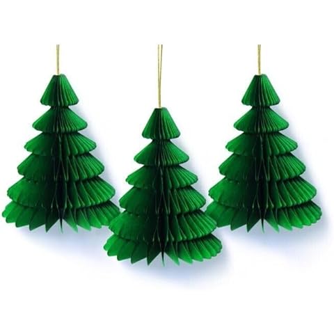 3 Pcs Honeycomb Paper Christmas Tree Decoration Cover