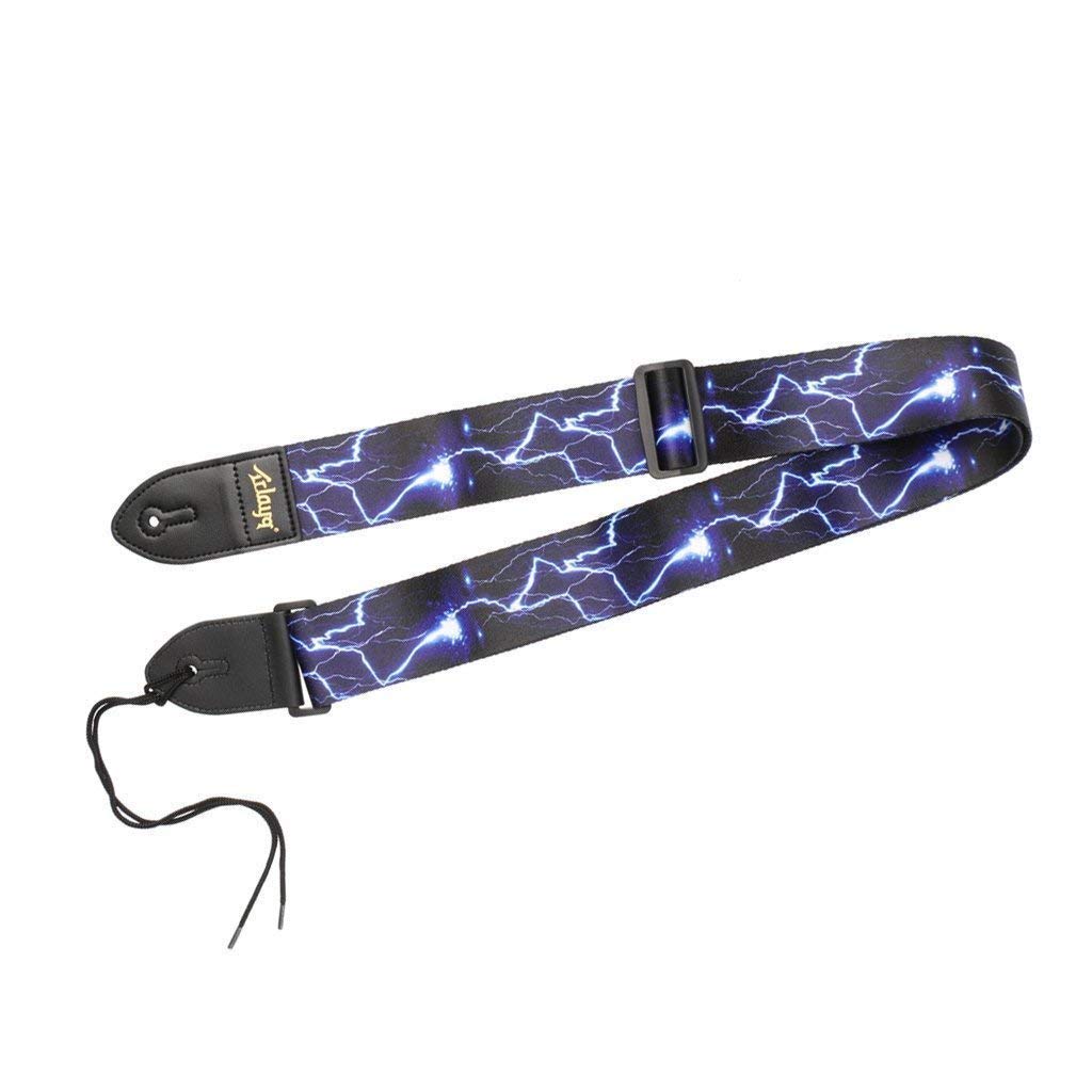 Guitar Strap Belt Ukulele Strap Pu Leather Adjustable Cotton Lightweight Carrying Strap for Ukulele Small Guitar and Other Instruments Blue Creative and Useful