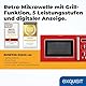 Exquisit Retro-Mikrowelle 700 Watt, 25,5 cm Drehteller, 1000 Watt Grill, 20L, 5 Leistungsstufen, Timer, Auftaufunktion, 2 Drehregler, RMW720-3GDIG rot