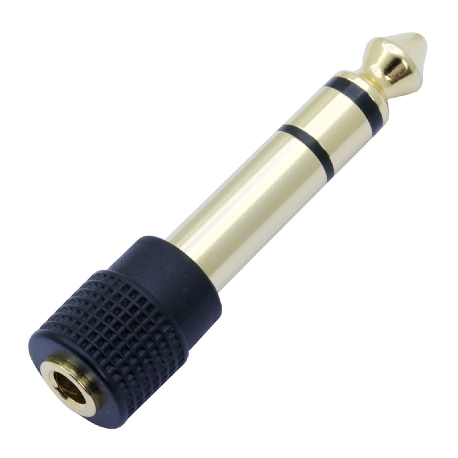10 pièces/lot 6.35mm stéréo 3 pôles prise mâle à 3.5mm connecteur Jack stéréo femelle 3.5mm à 6.35mm adaptateur convertisseur