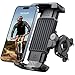 Lamicall Bike Motorcycle Phone Mount - [1s Quick Lock] Bike Cell Phone Holder Clip, Bicycle Scooter Handlebar Clamp, for iPhone Air, 17 16 15 Pro Max, Galaxy S25 S24 Ultra, 6-7.2" Phones