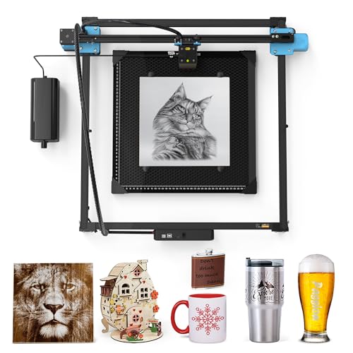 Twotrees TTS-20 Pro Laser Engraver, 20000mW Laser Engraver Machine and Cutter, Ideal for DIY Laser Engraving Projects. Processes Wood, Metal, Acrylic, and Glass 27.4-inch × 23.4-inch Laser Cutter