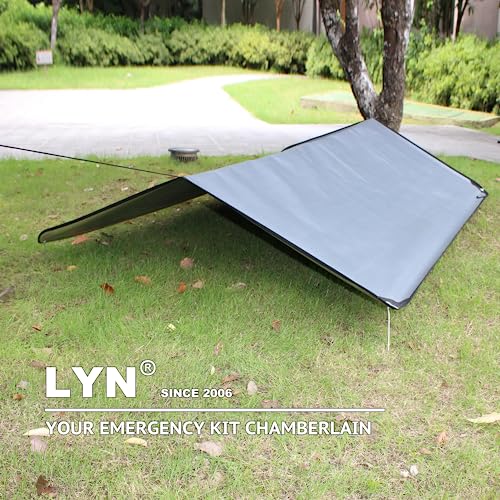 Image of LYN Heavy Duty Emergency Blanket Survival Gear Waterproof Insulated Blanket Emergency Tarp for Camping, Hiking, Bushcraft