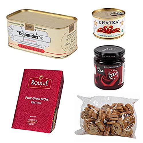 Pack gourmet variado: espárragos, cangrejo Chatka, foie, etc - N
