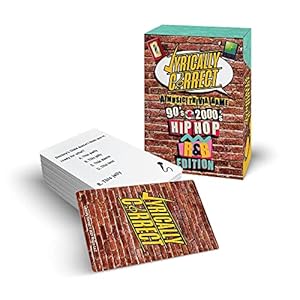 Lyrically Correct 90s and 2000s Hip Hop RB Music Trivia Card Game Celebrate Black History Month Finish The Lyrics Challenge Fun Party Game for Adults Game Nights