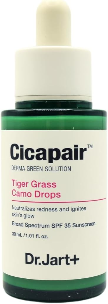 Cicapair Tiger Grass Camo Drops Tinted Face Serum SPF 35 | Color Corrector | Korean Skin Care, 1.01 fl oz
