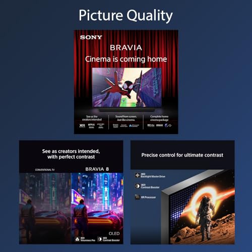 Sony BRAVIA 8 OLED, K55XR80, 55 Inch 4K HDR Google Smart TV, Gaming Features for PlayStation 5 and IMAX Enhanced, Dolby Vision Atmos, Chromecast, Apple AirPlay, 120Hz, 5 Year Warranty - Image 3