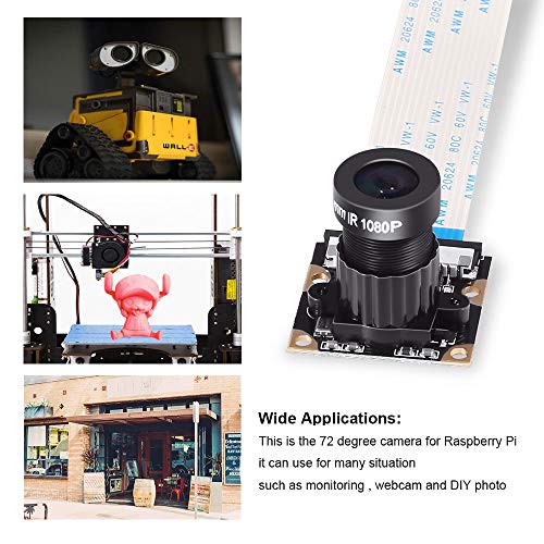 Dorhea For Raspberry Pi 4 B 3 B+ Camera Module For Raspberry Pi 3 B+ Webcam Camera 5Mp 1080P Ov5647 Hd Video Webcam Compatible With Raspberry Pi 2 Raspberry-Pi 3 Model B Model B+ #TOP6