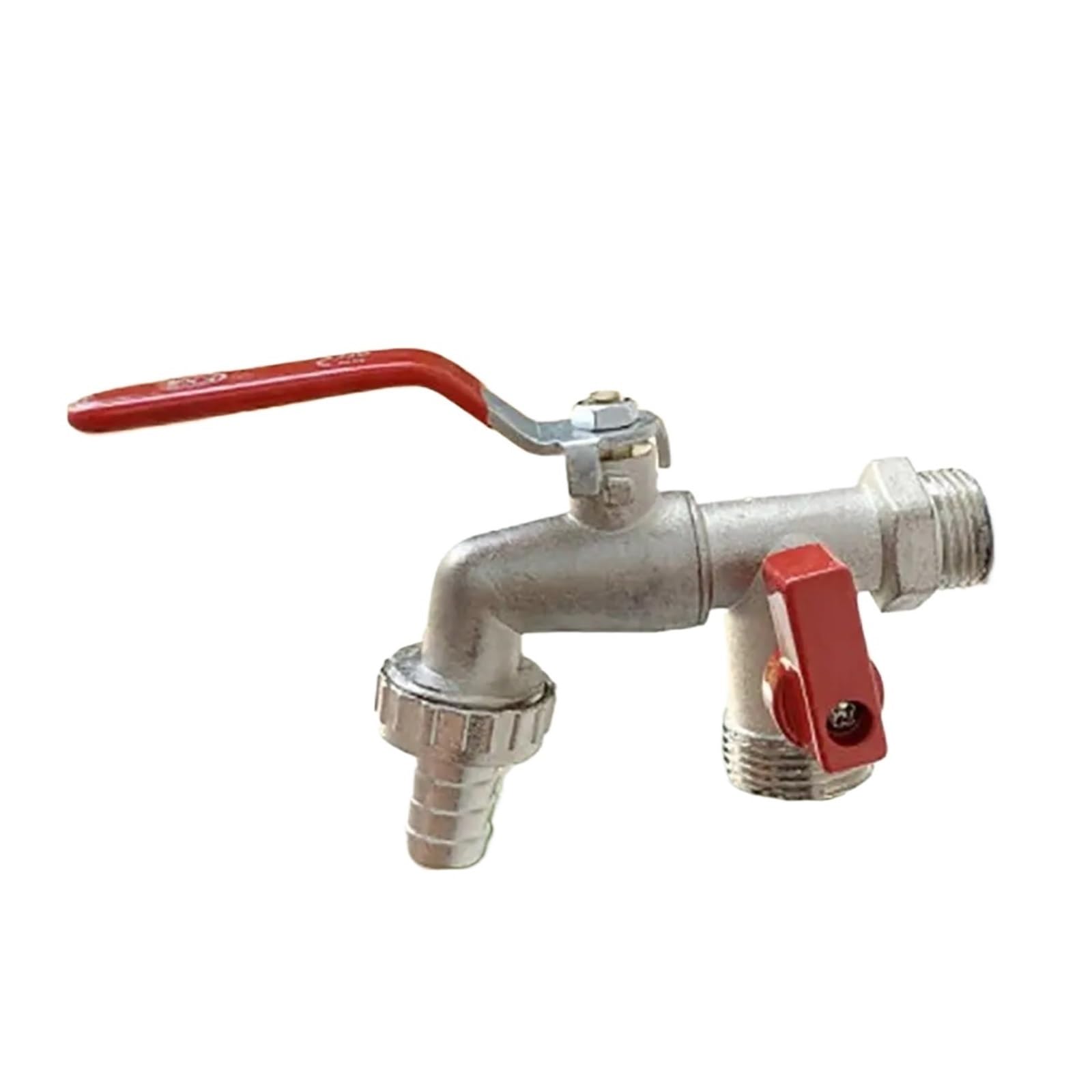 Generico Rubinetto dell'acqua Rubinetto dell'acqua in lega di zinco 3/4 "esterno e 1/2" interno utilizzato Maniglia a leva di facile accensione/spegnimento Rubinetti di alimentazione dell'irrigazione