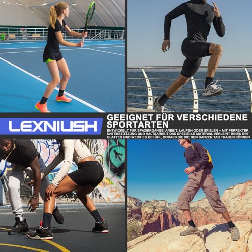 2 Stück Sprunggelenkbandage, Professionelle Knöchelbandage für Damen/Männer Kompressionssocken Fußbandage für Plantarfasziitis, Arthritis, Verstauchte Knöchel, Achillessehne, Gelenkschmerzen, Sport