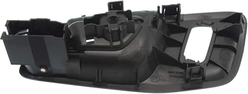 Miniatura 7 de Para Ford Escape 2013 14 15 16 2017 Manija de puerta interior delantera, lado pasajero bisel negro con palanca plateada | Recorte: SE/SEL/Titanium