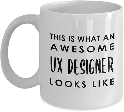 Gifts for UX Designer Coffee Mug Tea Cup - User Experience UI User Interface Design Artist Team Dept Graphic Digital Multimedia Creative Funny Cute