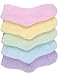 HASLRA Pastel Solid Premium Soft Warm Microfiber Fuzzy Socks 5 Pairs (MIX4)