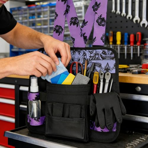 Sac à outils de grande capacité pour entretien de véhicule intérieur - 4