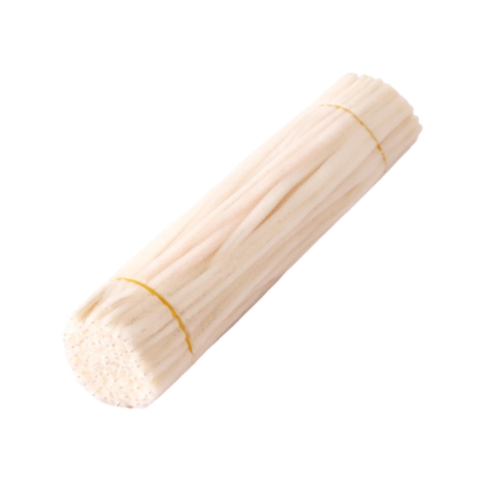 HouseVibe Chenille Stem DIY Bouquet Supplies, Tube Cleaners for Mother's Day Classroom Photo Prop, Creative Handmade Material- Skin Color