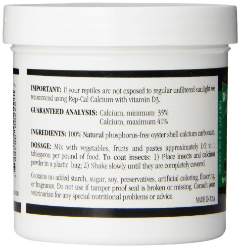 image for Rep-Cal 52298 Phosphorous-Free Calcium Powder Reptile/Amphibian Supple