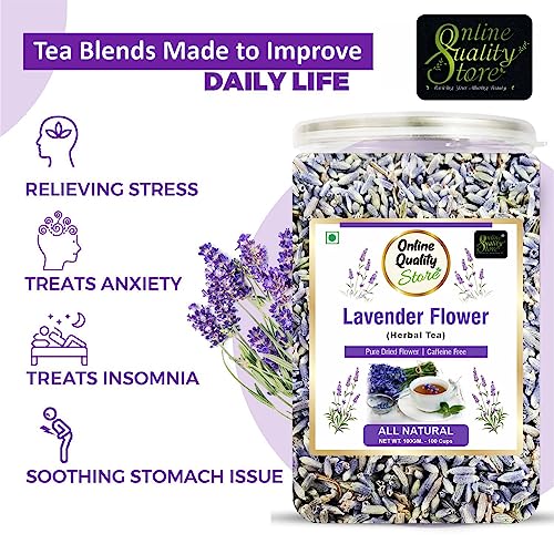 Image of Online Quality Store Lavender Flower Tea - 25g | Herbal Tea | Lavender Flavour
