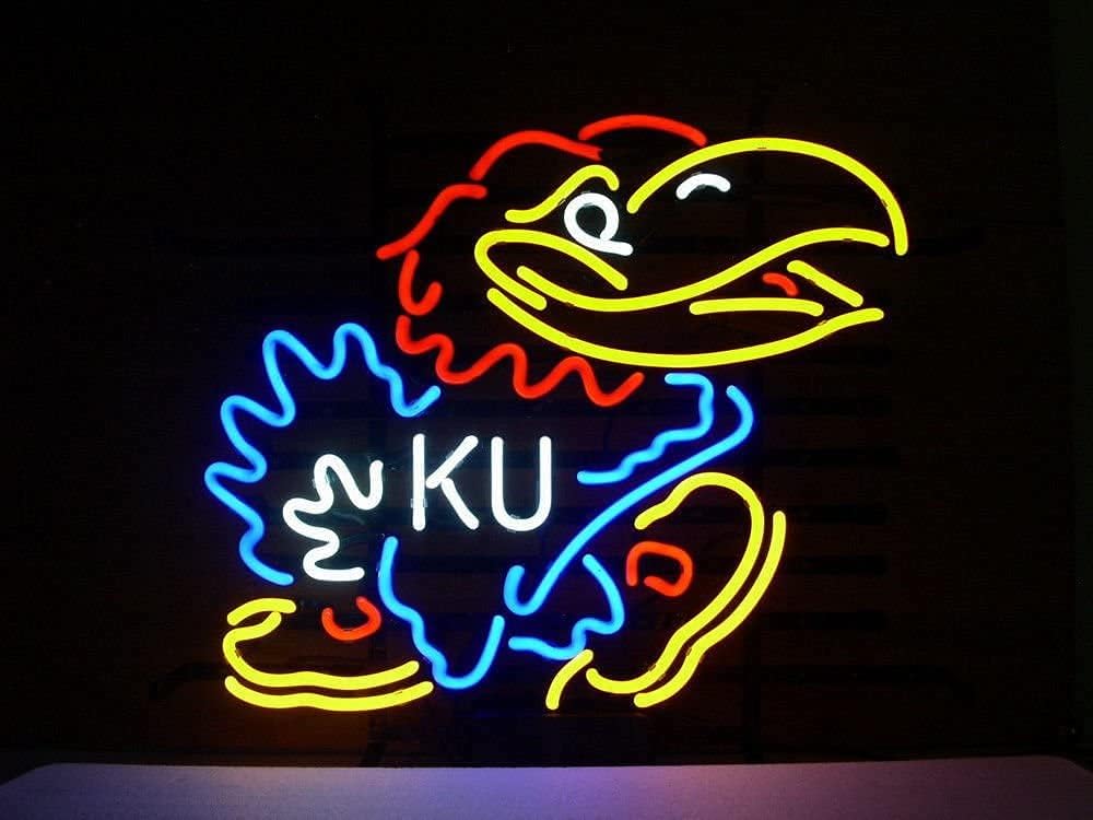 Neon Signs New Jayhawk Handcrafted Design Decorate LED Neon Tube Neon Light Sign 17''x13''