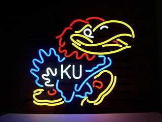 Neon Signs New Jayhawk Handcrafted Design Decorate LED Neon Tube Neon Light Sign 17''x13''
