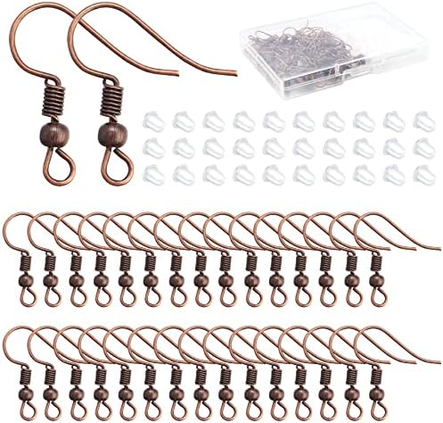 Hiswan 200 PCS Earring Hooks for Jewelry Making with Earring Backs Fish Earring Hooks Hypoallergenic for DIY Jewelry Making