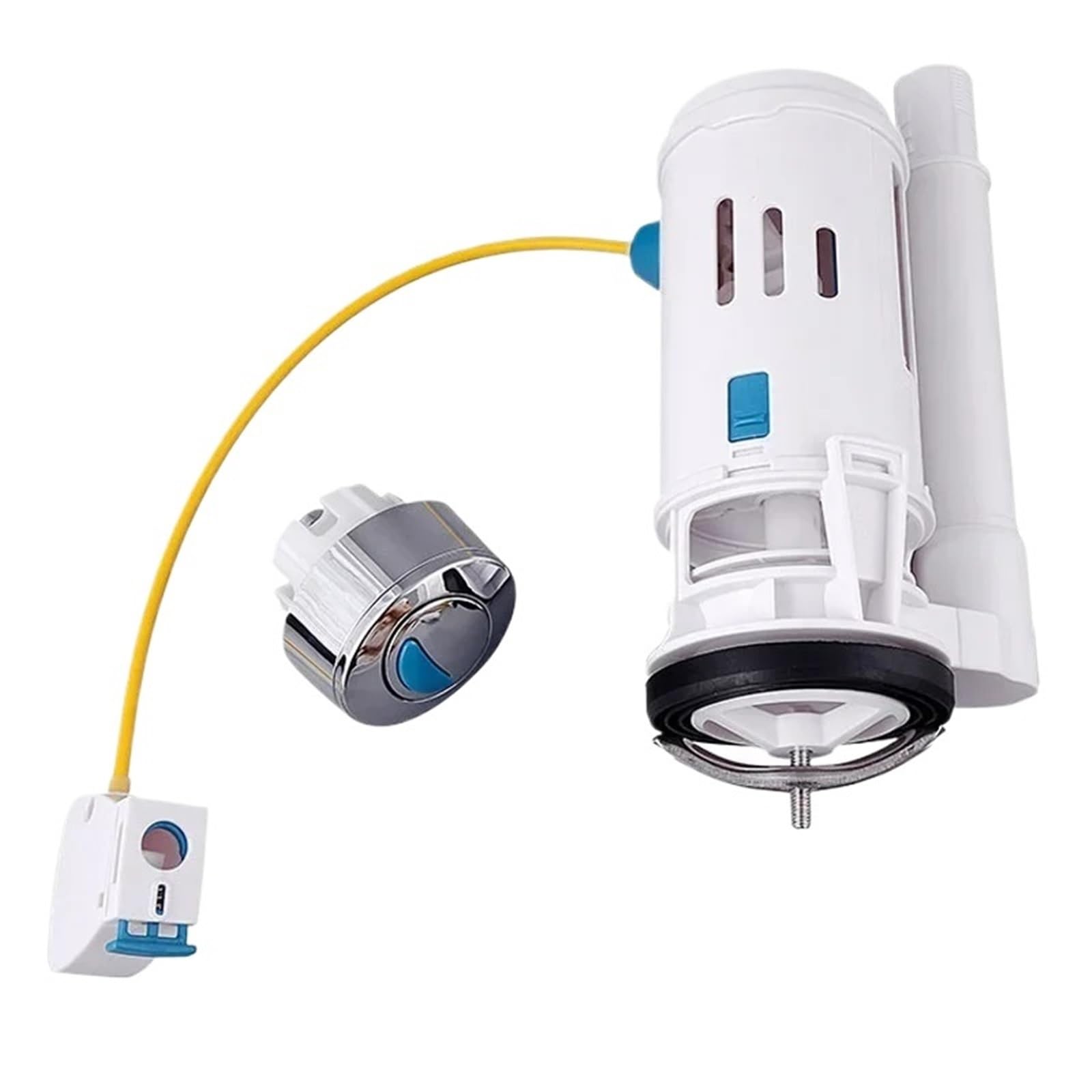 MéCanisme De Chasse D'Eau 3/8" Toilet Fitting Flush Valve Sets Line Control Set Water Hunting Split Interior Tank Kit Drain Fittings(One piece drain valve)