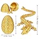 Überraschungs-Drachenei mit Drache im Inneren Geschenke für Kinder und Erwachsene 3D-gedrucktes Fidget-Spielzeug perfekt für Weihnachten Ostern Geburtstage Deko Stressabbau(Gold, Groß)