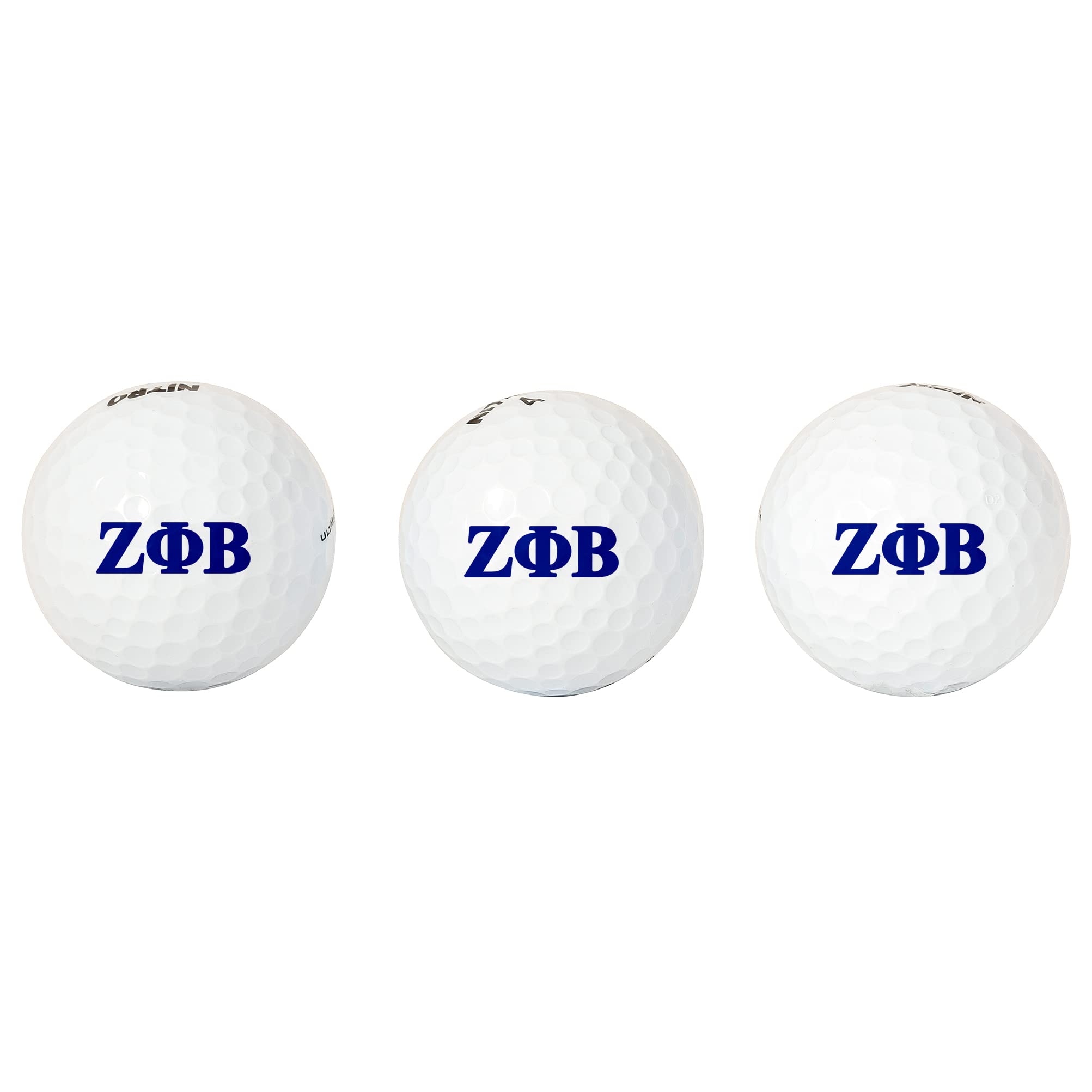 Desert Cactus Zeta Phi Beta Golf Balls 3 Pack Full Color Golf Ball (Letter)