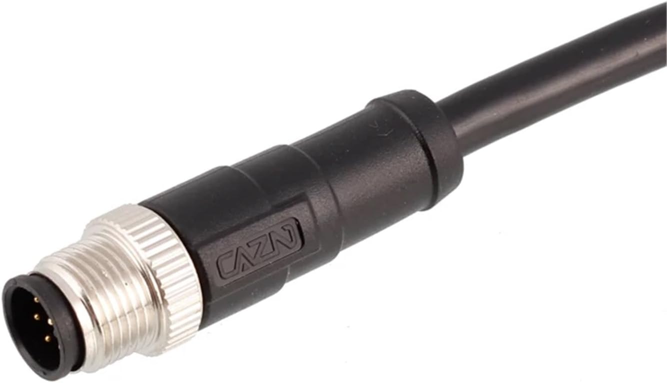 1PCS Straight Or 90 Degree Molding Waterproof IP67 M12 Connector with Shielded PUR Cable 1m 2m 5m(Straight Plug,LINE Connector_Female Insert_2 M_2P)