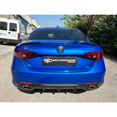 Lèvre spoiler arrière compatible avec Alfa Romeo Giulia 2015- (PU), Non peint