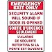 Accuform FBMEXT566XP, Emergency Exit Only Safety Sign "Security.", Pack of 6 pcs