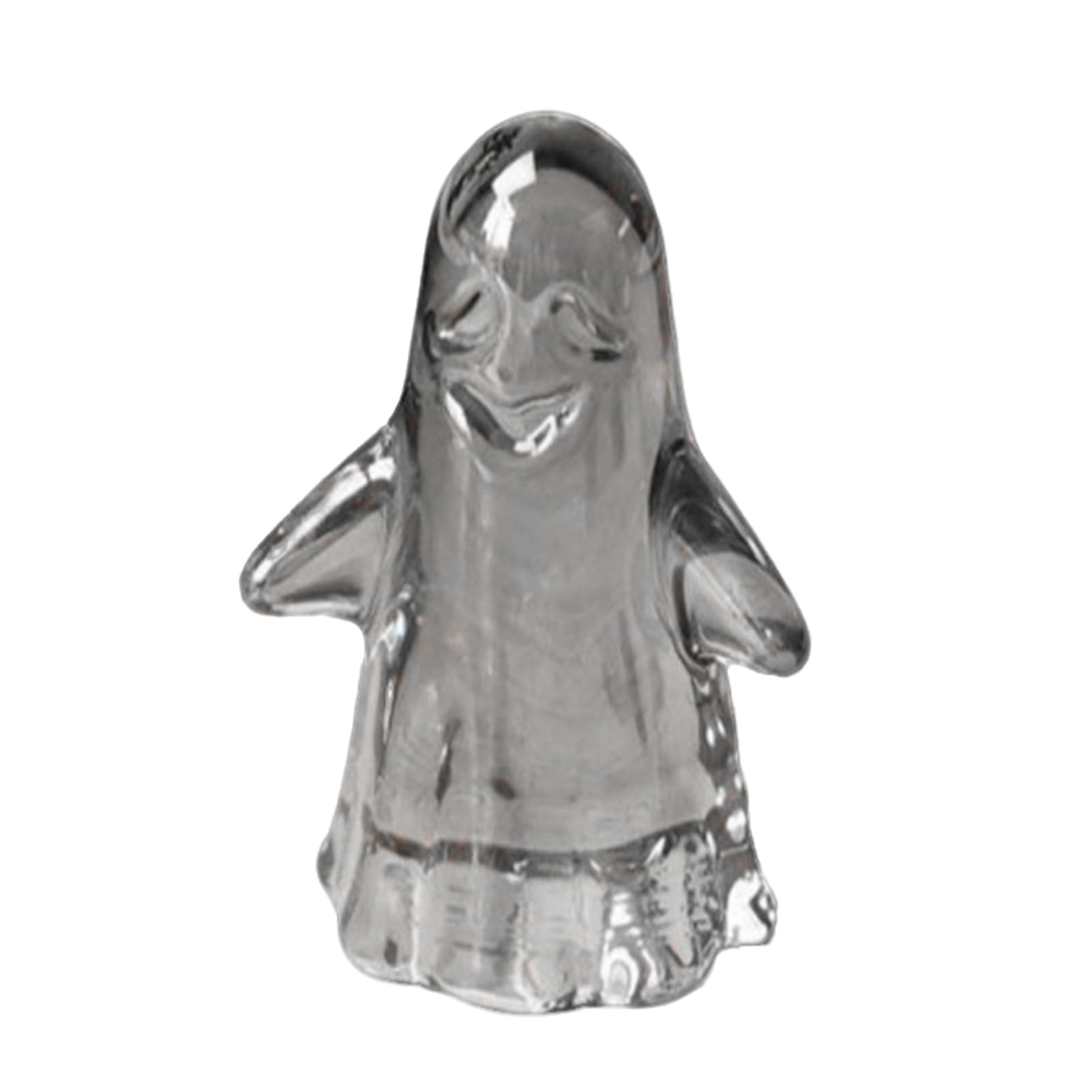 pidodou Halloween Ghost Figurine Glowing Crystal Ornament Desk Shelf Decor