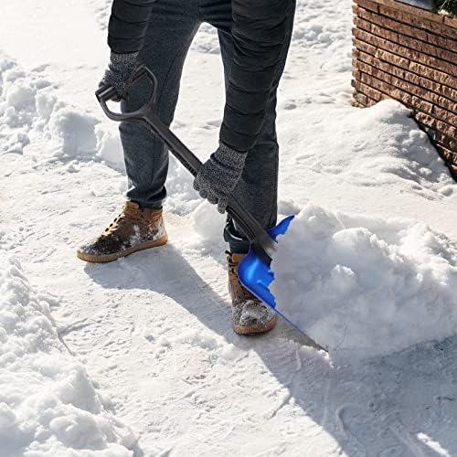 ORIENTOOLS: Compact Aluminum Snow Shovel with Reinforced D Grip, Leightweight Utility Tine Shovel for Car, Camping, Outdoor Activities & More.(20cm Blade)