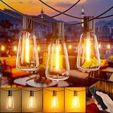 Yuusei Catena Luminosa Esterno, 20M Luci da Esterno Giardino con Telecomando, IP45 Impermeabili, 24+1 ST38 Lampadine LED Globo Infrangibili per Gazebo, Balcone, Pergolato, Patii, Matrimoni e Feste
