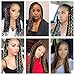 Qingchuang 2 Pack Passion Twist Crochet Hair 18 inch Pretwisted Passion Twist Hair with Curly ends, Pre-looped Braided Crochet Bohemia Short Passion Twist Braided Hair for Women and Girls, 24 roots