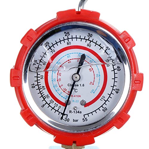 Medidor de presión digital para refrigerante R22, R12 y R410 de alta precisión en color rojo 7